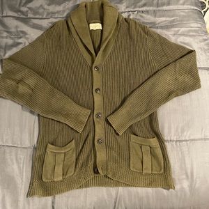 Denim & Supply Ralph Lauren Green Army Cardigan